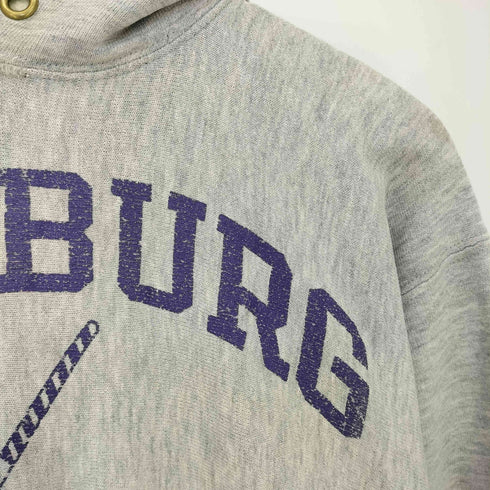 チャンピオン Champion 80s USA製 REVERSE WEAVE トリコタグ EAST BURG FIELD HOCKEY 三段 プルオーバーパーカー メンズ import:L