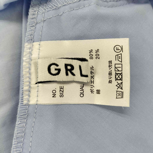 グレイル GRL ドロストスリーブティアードミニシャツワンピース レディース FREE