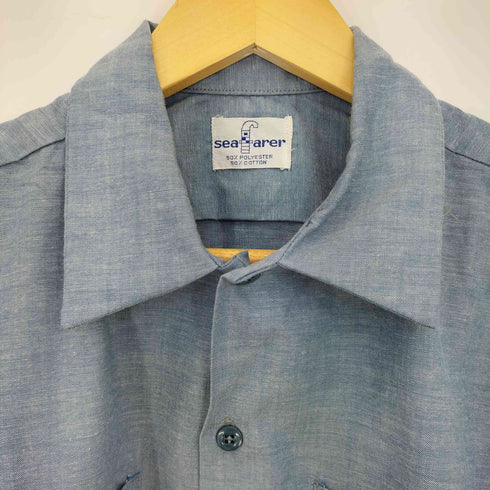 seafarer 60-70s シャンブレー オープンカラーシャツ メンズ import:M