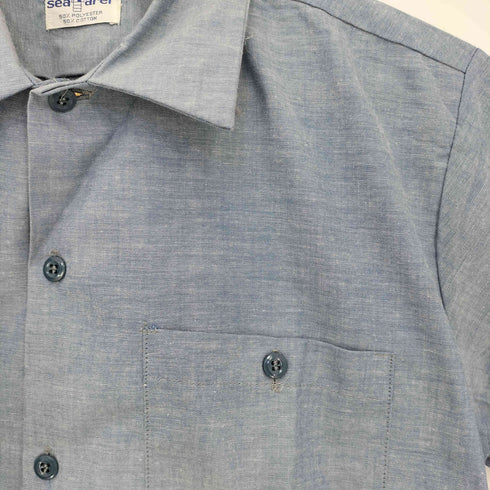 seafarer 60-70s シャンブレー オープンカラーシャツ メンズ import:M
