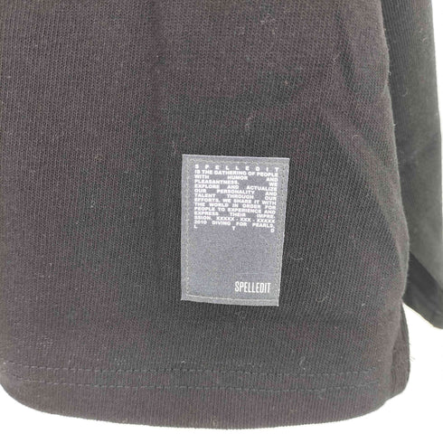 SPELLEDIT フロント刺繍 L/S カットソー レディース FREE