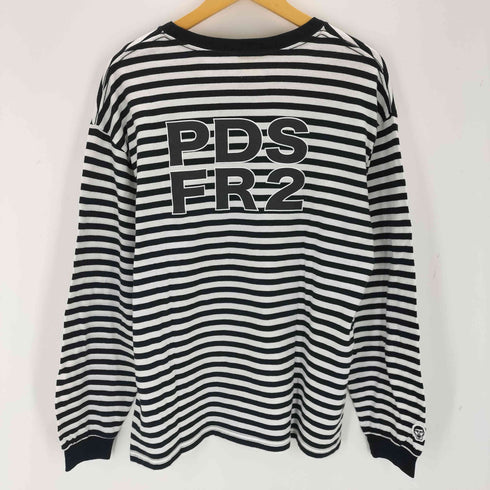 エフアールツー FR2 ロゴ刺繍 ボーダーL/Sカットソー メンズ JPN:L