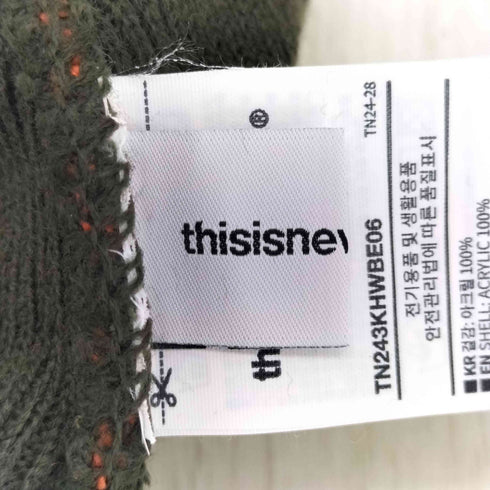 ディスイズネバーザット thisisneverthat Script Logo No Cuff Beanie メンズ