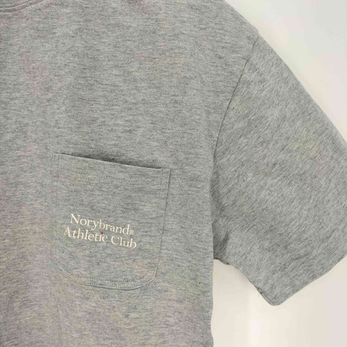 NORYBRAND ATHLETIC CIUB 両面プリント ポケット S/S コットン クルーネック Tシャツ レディース JPN:S