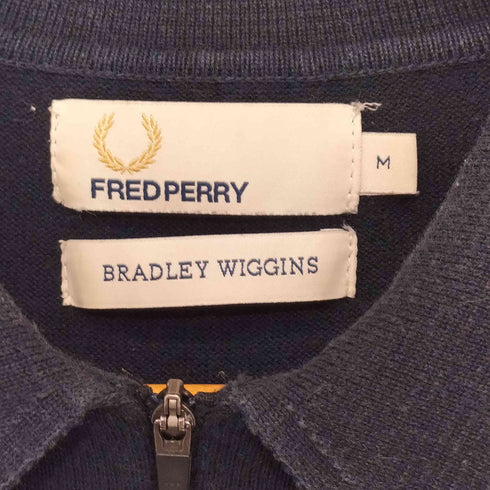 フレッドペリー FRED PERRY BRADLEY WIGGINS ハーフジップポロシャツ メンズ M