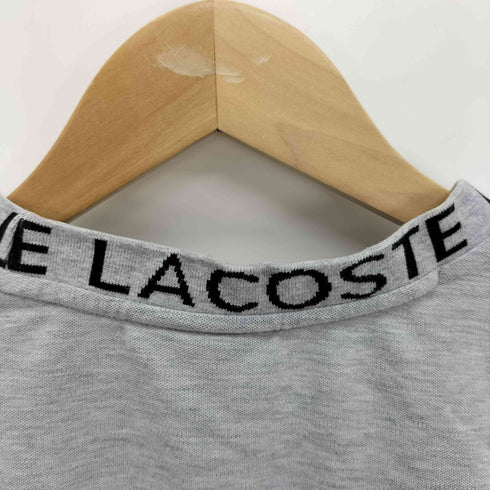 ラコステ LACOSTE ジャカード リブ ニットカラー 鹿の子地 Tシャツ メンズ import:L