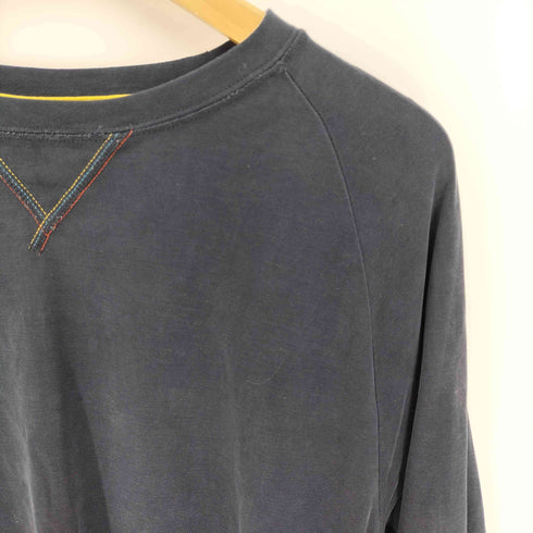 ピーエスポールスミス PS Paul Smith LONGEWEAR ラウンジウェア マルチカラー Vステッチ ガゼット L/S Tシャツ メンズ import:M