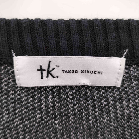 ティーケータケオキクチ tk. TAKEO KIKUCHI フラワー柄 ジャカード ニット メンズ JPN:L