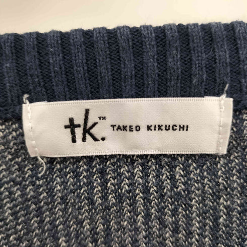 ティーケータケオキクチ tk. TAKEO KIKUCHI フラワー柄 ジャカード ニット メンズ JPN:M