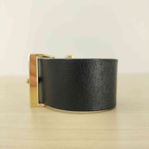 メゾンボアネ maison boinet ワイドレザーバングル レディース