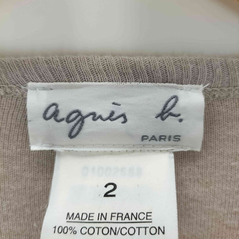 アニエスベー agnes b. コットン 半袖リブニット レディース 2