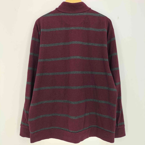 ポロラルフローレン POLO RALPH LAUREN ボーダー ハーフジップカットソー メンズ import:XL