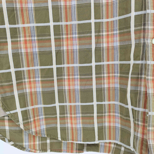 トミーヒルフィガー TOMMY HILFIGER チェック ボタンダウン 半袖シャツ メンズ import:XL