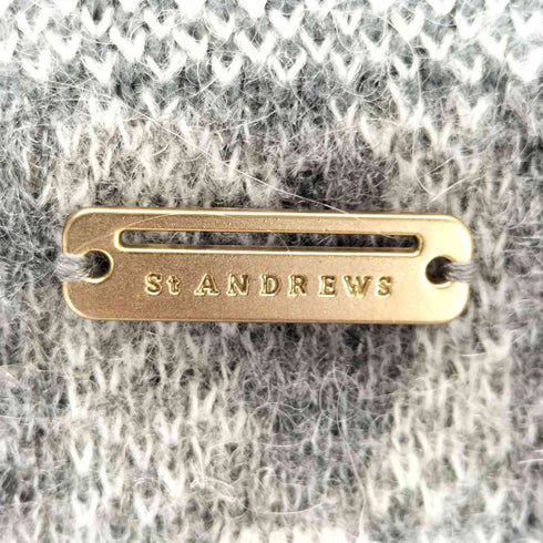 セントアンドリュース St. Andrews ノルディック柄ロゴジャガード クルーネックニット レディース import:M