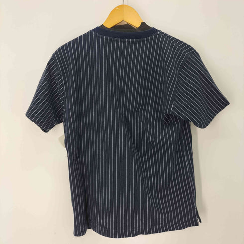 シュガーケーン SUGAR CANE SUGAR CANE Light S/S PIN STRIPE HENLEY NECK T-SHIRT メンズ JPN:M