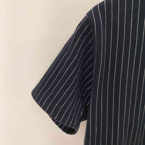 シュガーケーン SUGAR CANE SUGAR CANE Light S/S PIN STRIPE HENLEY NECK T-SHIRT メンズ JPN:M