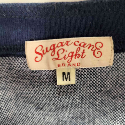 シュガーケーン SUGAR CANE SUGAR CANE Light S/S PIN STRIPE HENLEY NECK T-SHIRT メンズ JPN:M