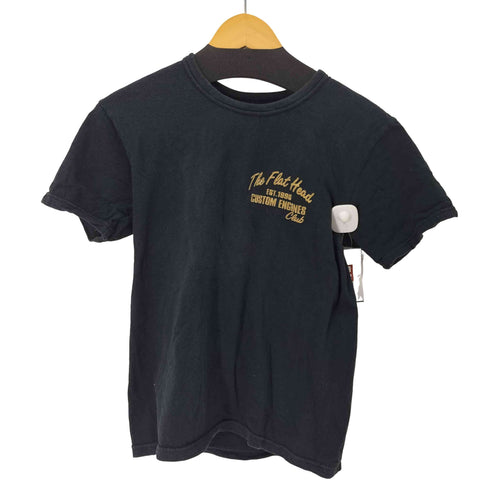 フラットヘッド FLAT HEAD CUSTOM ENGINES 刺繍デザインS/S Tシャツ メンズ US:40