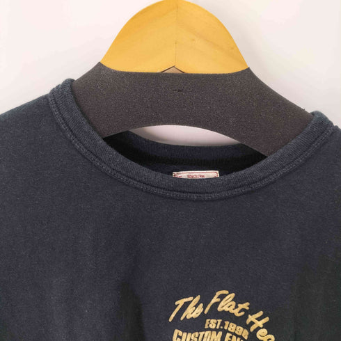 フラットヘッド FLAT HEAD CUSTOM ENGINES 刺繍デザインS/S Tシャツ メンズ US:40