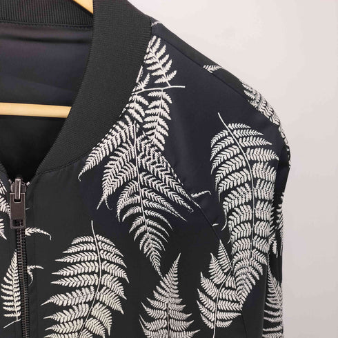 エイチアンドエム H&M 総柄 リバーシブルフライトジャケット メンズ import:S