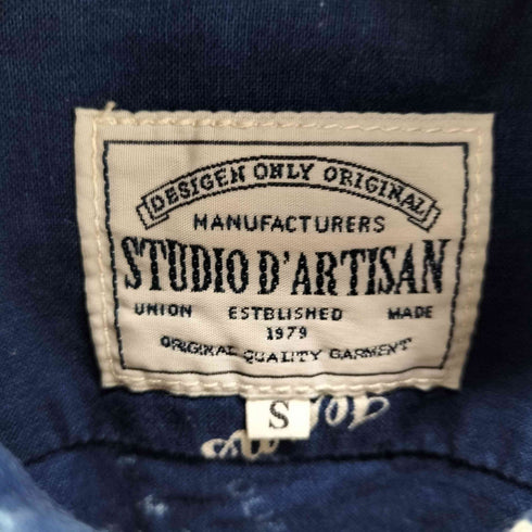 スタジオダルチザン STUDIO DARTISAN 総柄S/S開襟シャツ メンズ JPN:S