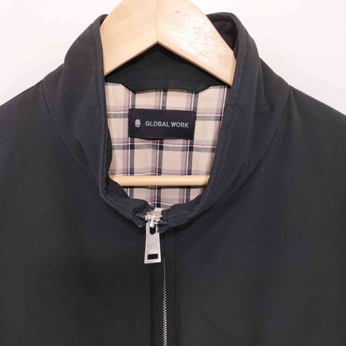 グローバルワーク GLOBAL WORK 裏地チェック ジップアップ 中綿ジャケット メンズ import:M