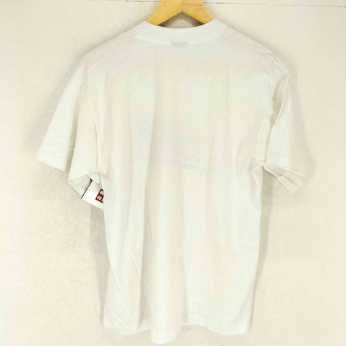 フルーツオブザルーム FRUIT OF THE LOOM 90s USA製 袖裾シングル フロントプリントクルーネックTシャツ メンズ JPN:L
