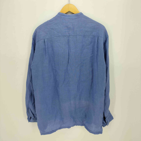 ユナイテッドアローズグリーンレーベルリラクシング UNITED ARROWS green label relaxing SC IND HEMP ミリタリーバンドシャツ メンズ JPN:M