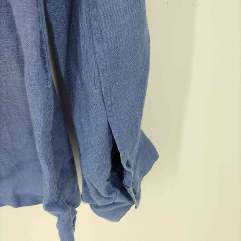 ユナイテッドアローズグリーンレーベルリラクシング UNITED ARROWS green label relaxing SC IND HEMP ミリタリーバンドシャツ メンズ JPN:M