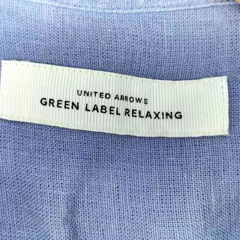 ユナイテッドアローズグリーンレーベルリラクシング UNITED ARROWS green label relaxing SC IND HEMP ミリタリーバンドシャツ メンズ JPN:M