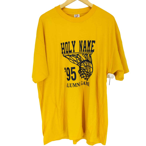 ジャージーズ JERZEES 90s USA製 フロントプリントクルーネックTシャツ メンズ 2X