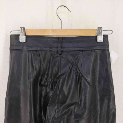 スタイルミキサー STYLEMIXER フェイクレザースリット パンツ レディース JPN:S