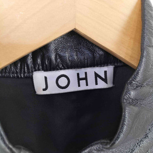 JOHN ヴィーガンレザージャケット レディース