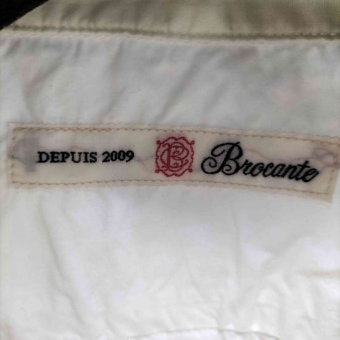 ブロカント Brocante ラウンドカラー コットンシャツ レディース JPN:2