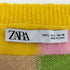 ザラ ZARA アルパカ混 パッチワークデザイン マルチカラー プルオーバー ニット レディース import:L