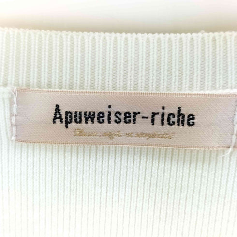アプワイザーリッシェ Apuweiser riche ビジューカーディガン レディース JPN:2