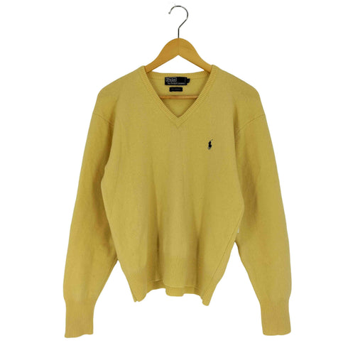 ポロバイラルフローレン Polo by RALPH LAUREN ポニー刺繍 メリノウール Vネック ニット レディース import:L