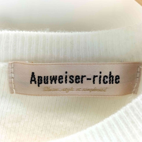 アプワイザーリッシェ Apuweiser riche スリーブデザインニット レディース JPN:2