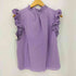 エステラケー Estella.K ラッフルスタンドショルダー Rosette Blouse レディース FREE