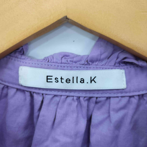 エステラケー Estella.K ラッフルスタンドショルダー Rosette Blouse レディース FREE