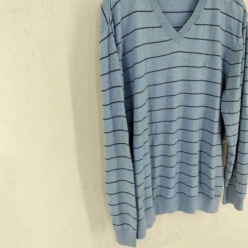 ノーティカ NAUTICA Vネックボーダーニット レディース import:XL