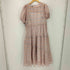 プリヴェヴェ PRIVEVE THE CHECK ASYMMETRY SLEEVE TIERED DRESS レディース FREE