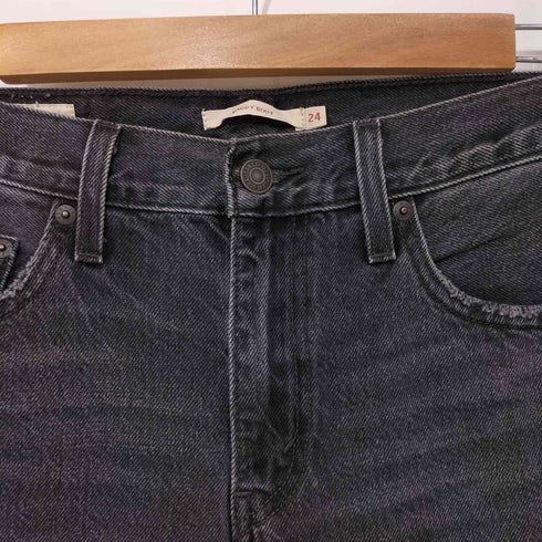 リーバイス Levis バギーフレアデニム BAGGY BOOT BLACK WORN IN レディース US:24