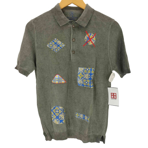 ロストインアルビオン LOST IN ALBION イタリア製 プリントポロシャツ メンズ import:M