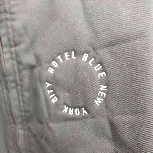 ホテルブルー HOTEL BLUE MA-1型 サークルロゴ刺繍 ジップアップ ブルゾン メンズ import:L
