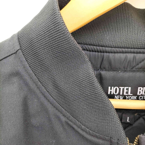 ホテルブルー HOTEL BLUE MA-1型 サークルロゴ刺繍 ジップアップ ブルゾン メンズ import:L