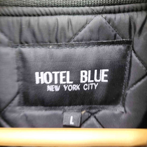 ホテルブルー HOTEL BLUE MA-1型 サークルロゴ刺繍 ジップアップ ブルゾン メンズ import:L