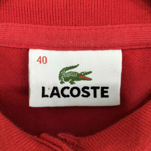 ラコステ LACOSTE ロゴ刺繍 半袖 ポロシャツ レディース EUR:40