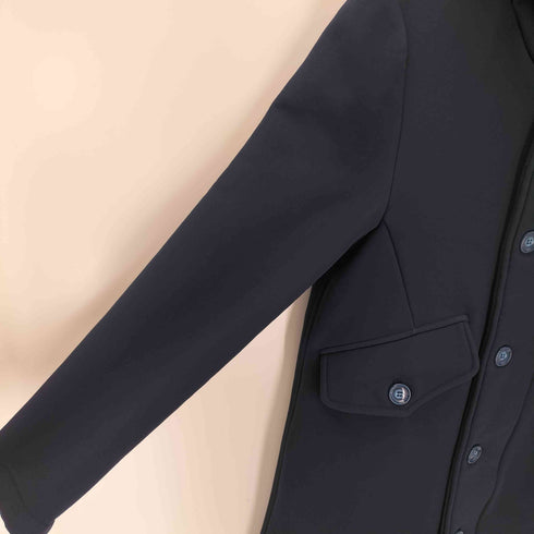 EN AVANCE MADE IN ITALY インナーチェックナイロンフーデッドコート メンズ 48