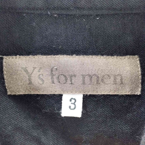 ワイズフォーメン Ys for men 初期タグ ウールデザインシャツ メンズ JPN:3